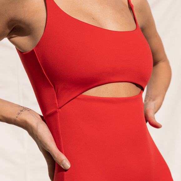 Left On Friday Peak Suit One Piece Swimsuit Sweet Chili Heat - S - Picture 6 of 7